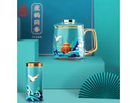 鹤鹿同春马克杯
