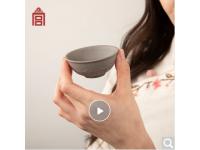  清香仙露五色紫砂莲瓣小杯礼盒